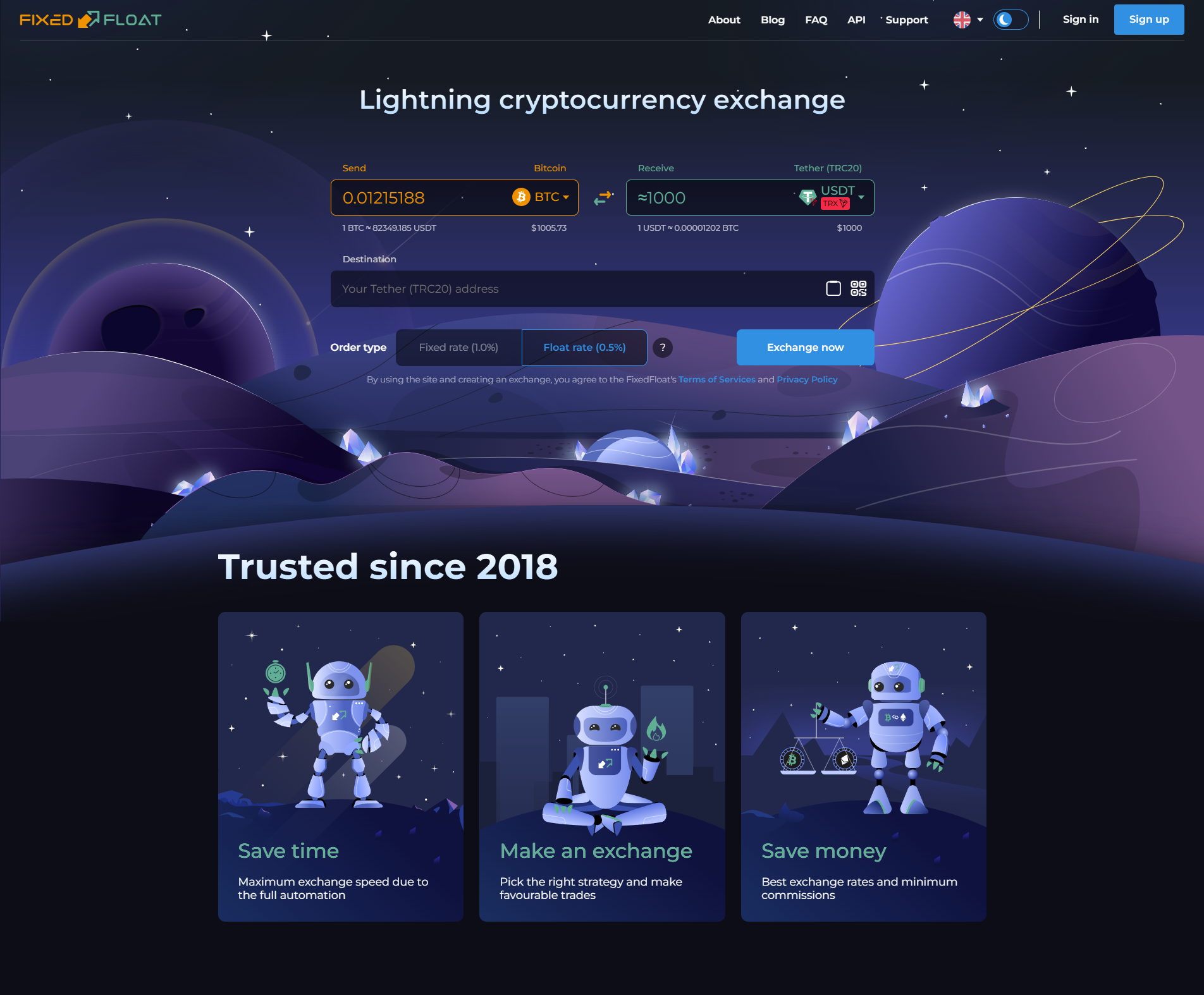ff.io Crypto Exchange