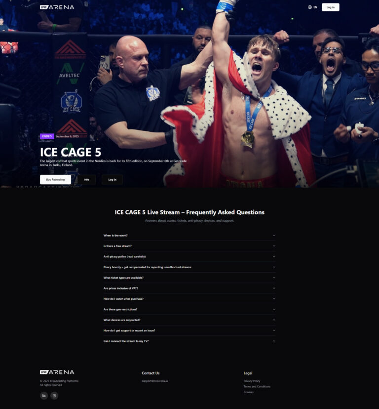 Livearena Sports Stream