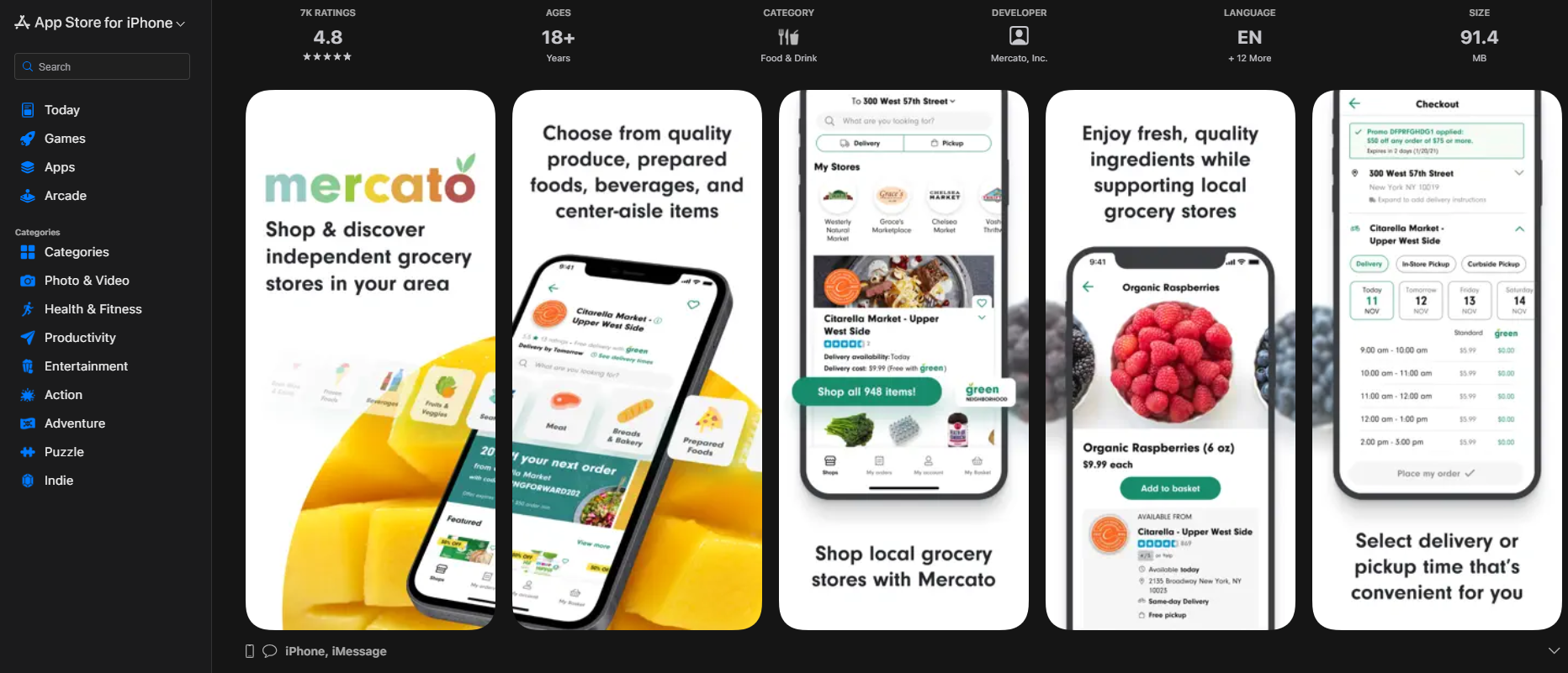 Mercato Grocery Delivery