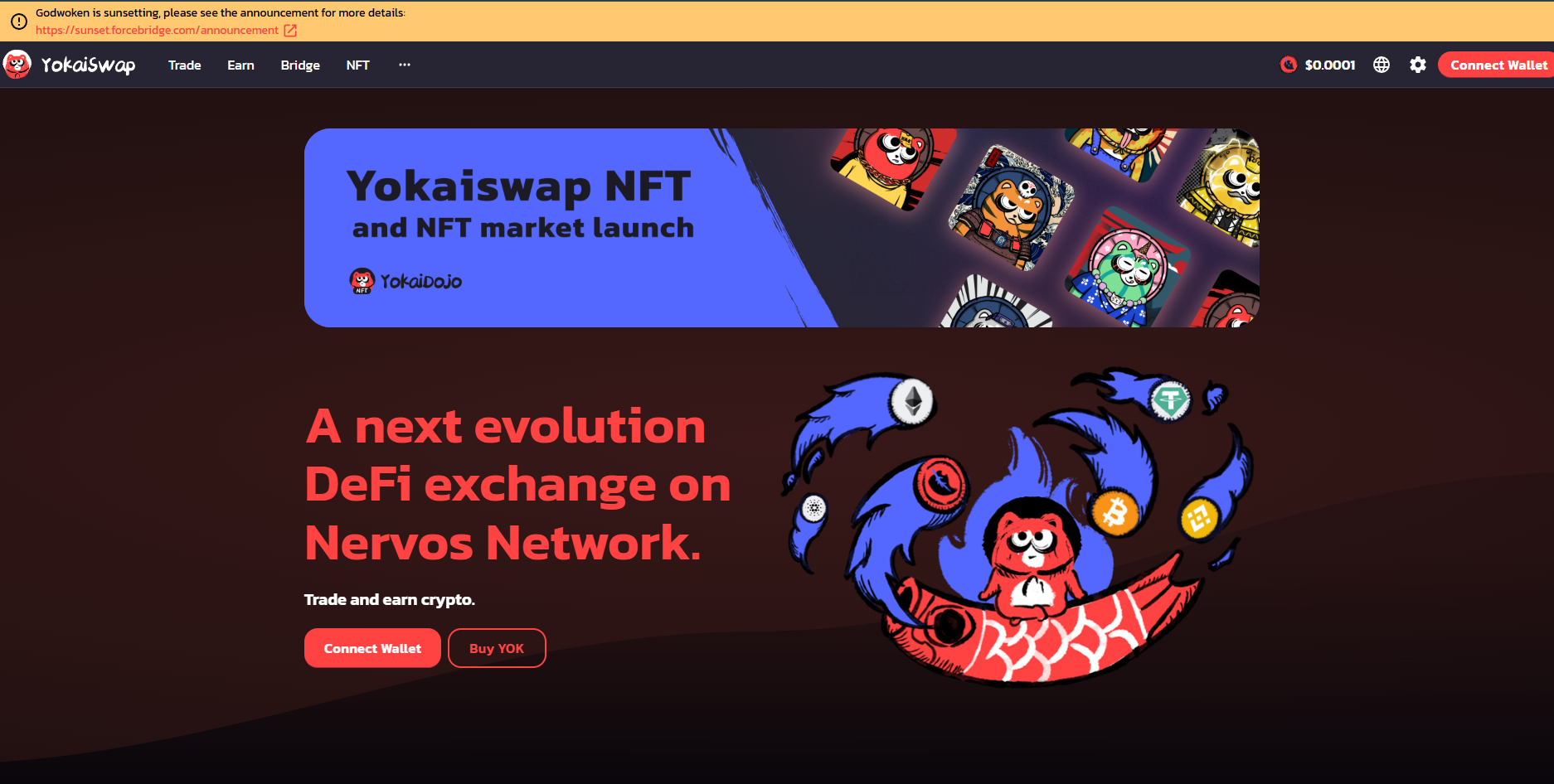 Yokaiswap DeFi Exchange